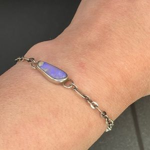 Australian Opal Bracelet/ Arivelastudios /Artisan Handmade / 925 Sterling Silver